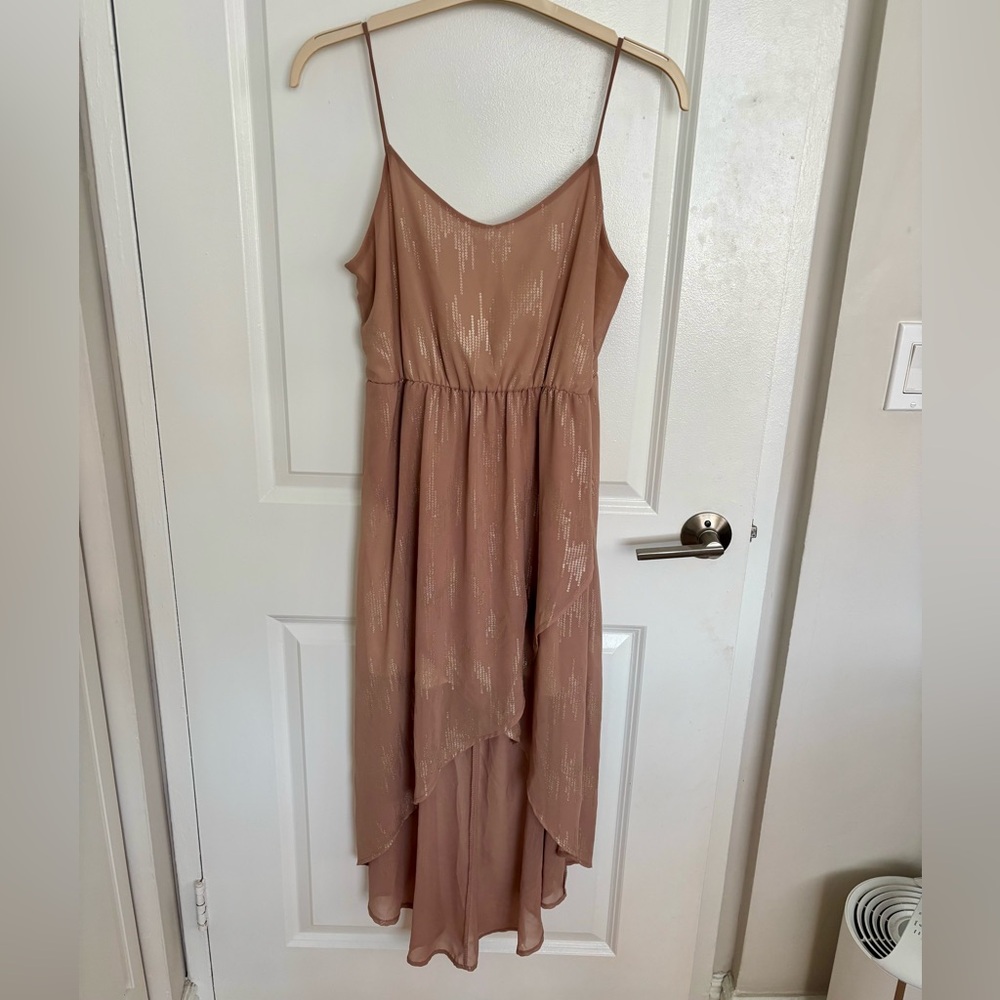 Audrey 3+1 Nude high low dress
